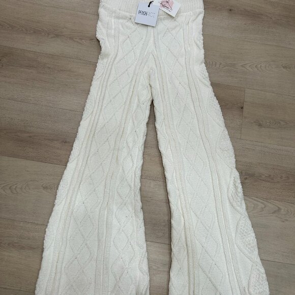 Rayne Pant, Cream Cable Knit - Picture 3 of 3